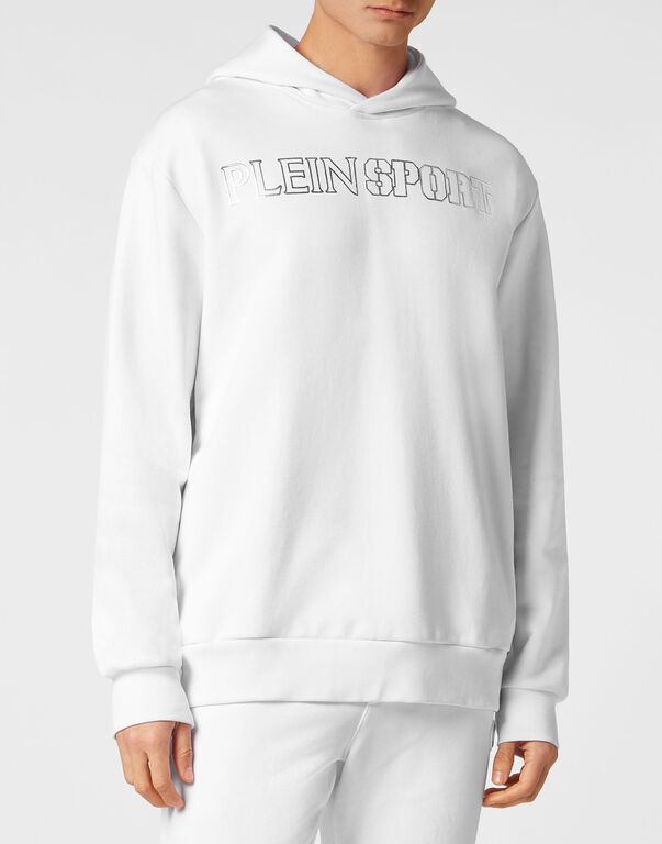 Plein Sport Hoodie Sweatshirt Tiger White/silver