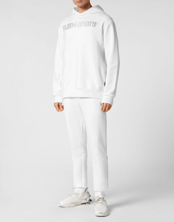 Plein Sport Hoodie Sweatshirt Tiger White/silver