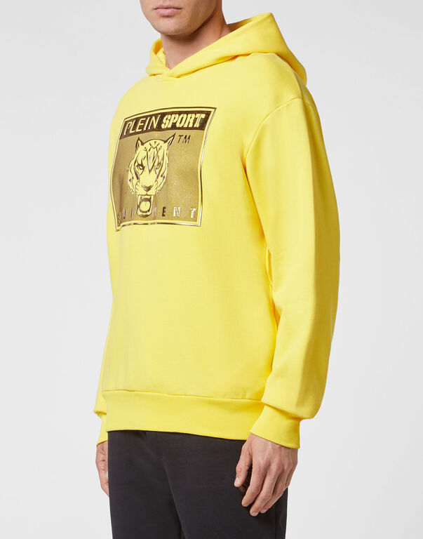 Plein Sport Hoodie Sweatshirt Tiger Yellow