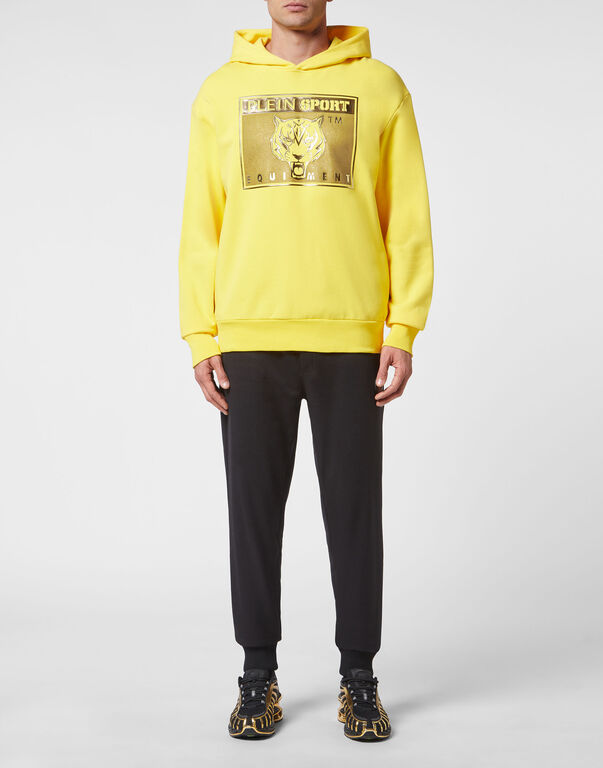 Plein Sport Hoodie Sweatshirt Tiger Yellow