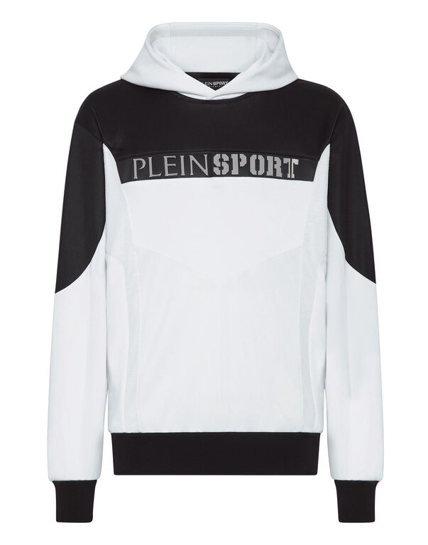 plein sport Hoodie sweatshirt white / black