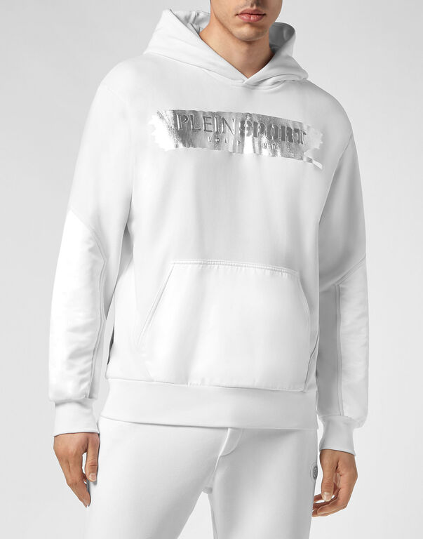 Plein Sport Hoodie Sweatshirt White/silver