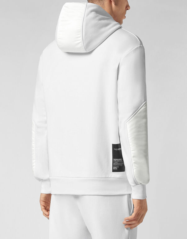 Plein Sport Hoodie Sweatshirt White/silver