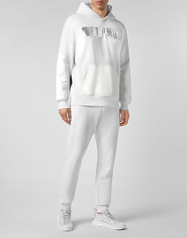 Plein Sport Hoodie Sweatshirt White/silver