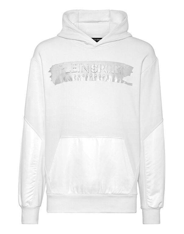 plein sport Hoodie Sweatshirt white/silver