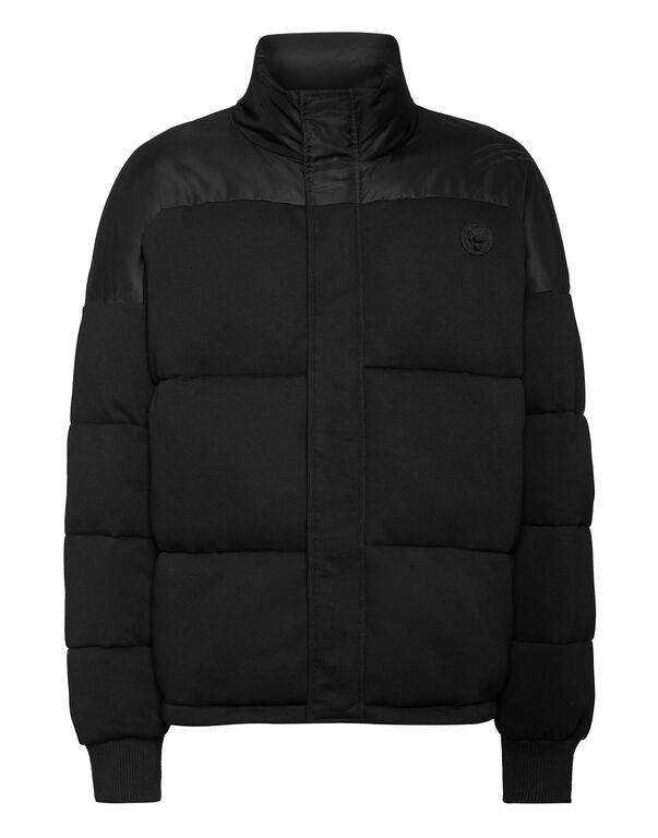 plein sport Hybrid Jersey Puffered Jacket LS black