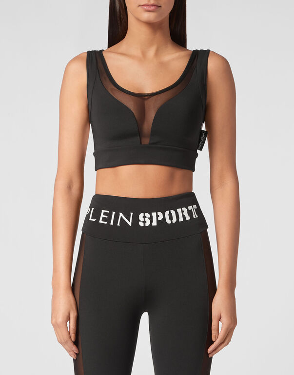 Plein Sport Jogging Bra Black