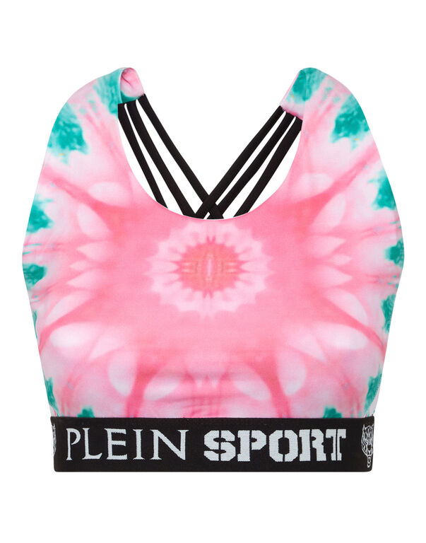 plein sport Jogging Bra Optical Flower rose / pink