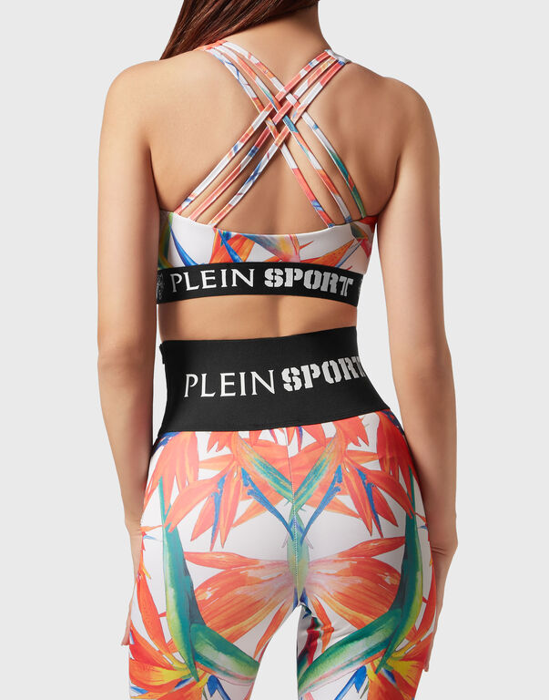 Plein Sport Jogging Bra White / Multicolored