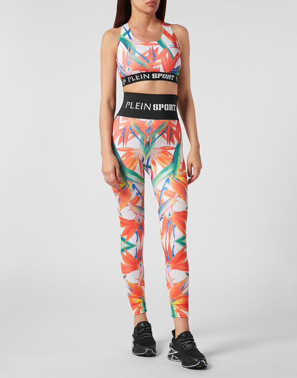 Plein Sport Jogging Bra White / Multicolored