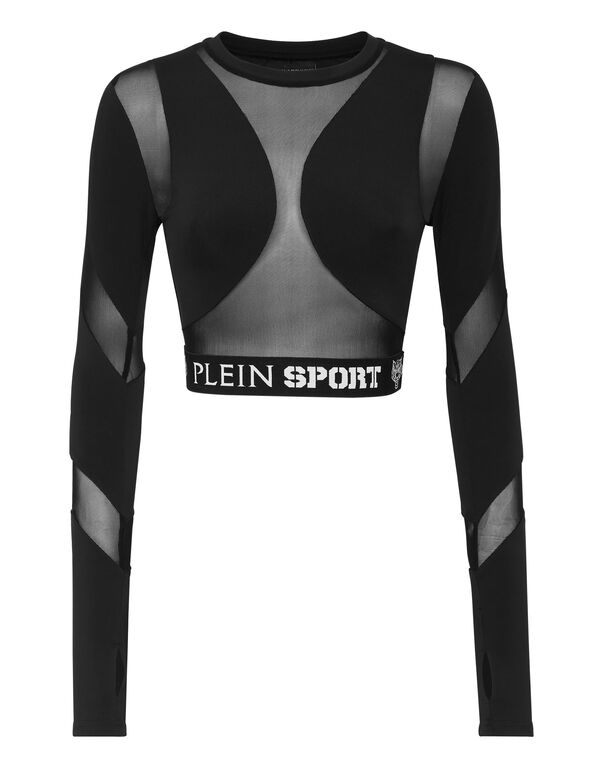 plein sport Jogging Crop Top LS Plein Sport black