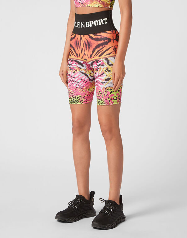 Plein Sport Jogging Cyclist Leggings Multicolor