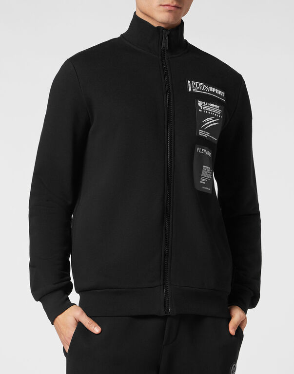 Plein Sport Jogging Jacket Scratch Black