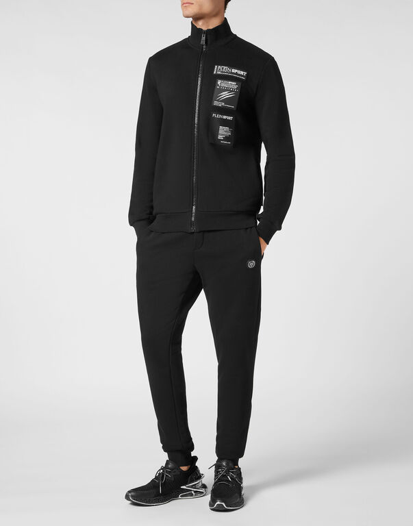 Plein Sport Jogging Jacket Scratch Black