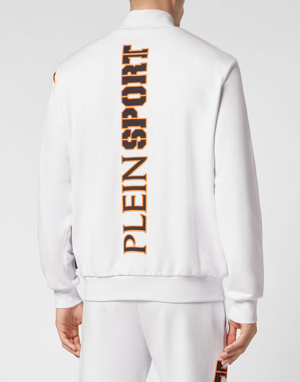 Plein Sport Jogging Jacket Scratch White