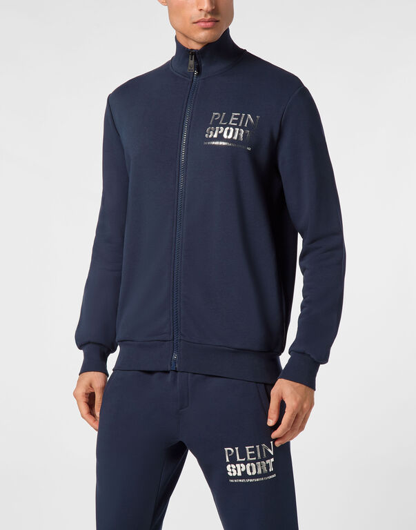 Plein Sport Jogging Jacket Tiger Dark Blue
