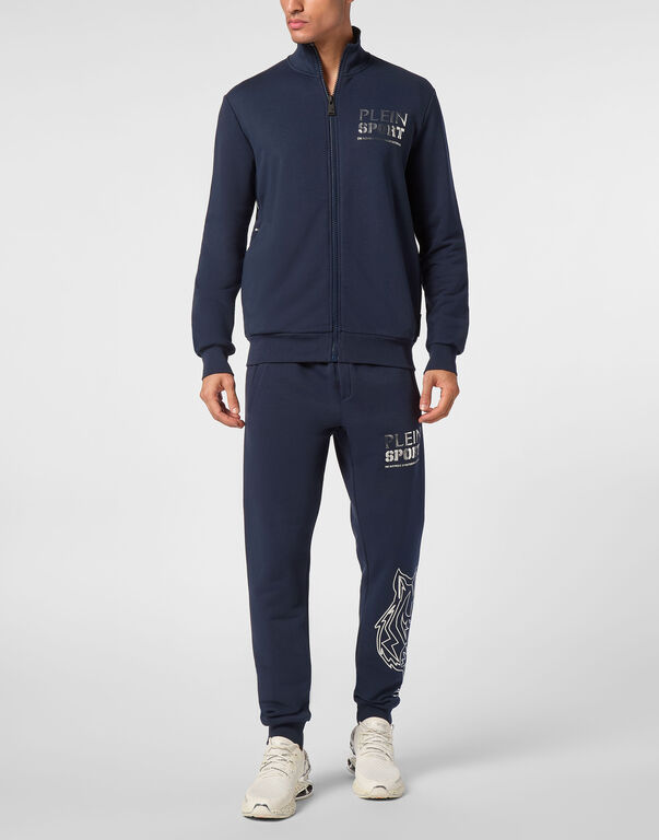 Plein Sport Jogging Jacket Tiger Dark Blue