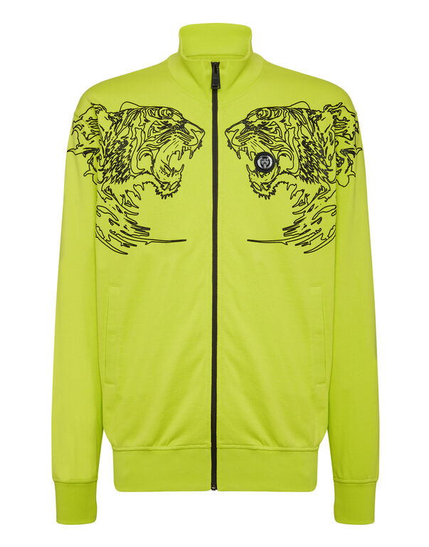 plein sport Jogging Jacket Tiger yellow fluo
