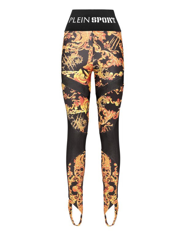 plein sport Jogging Leggings Baroque black / gold