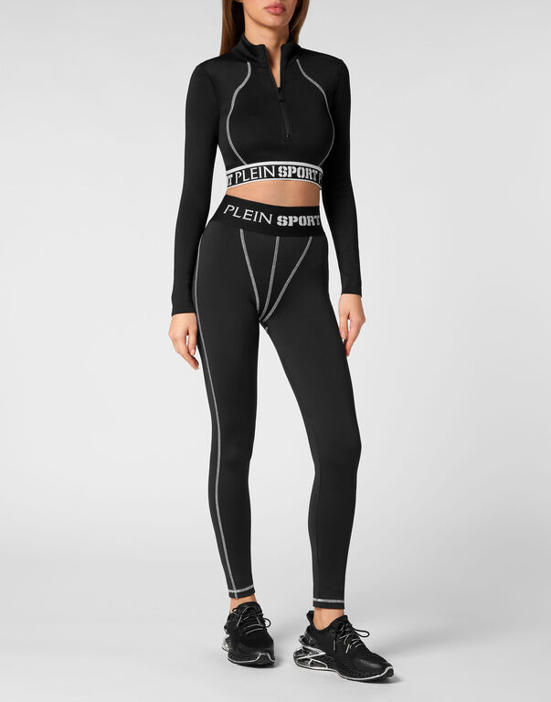 Plein Sport Jogging Leggings Black