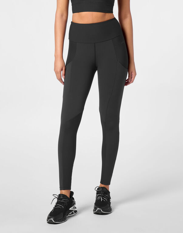 Plein Sport Jogging Leggings Black