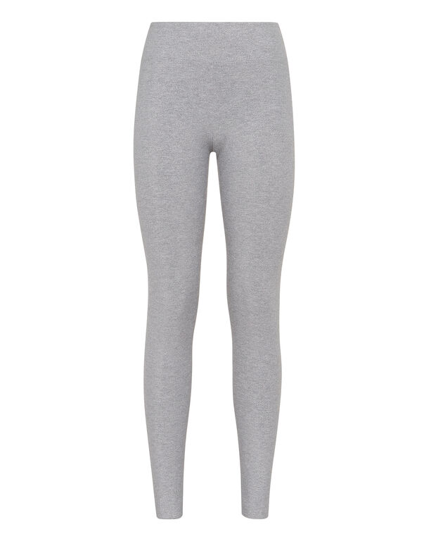 plein sport Jogging Leggings Glitter Silver