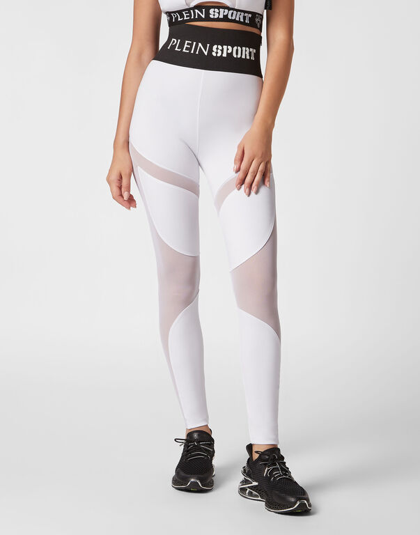 Plein Sport Jogging Leggings Multicut White