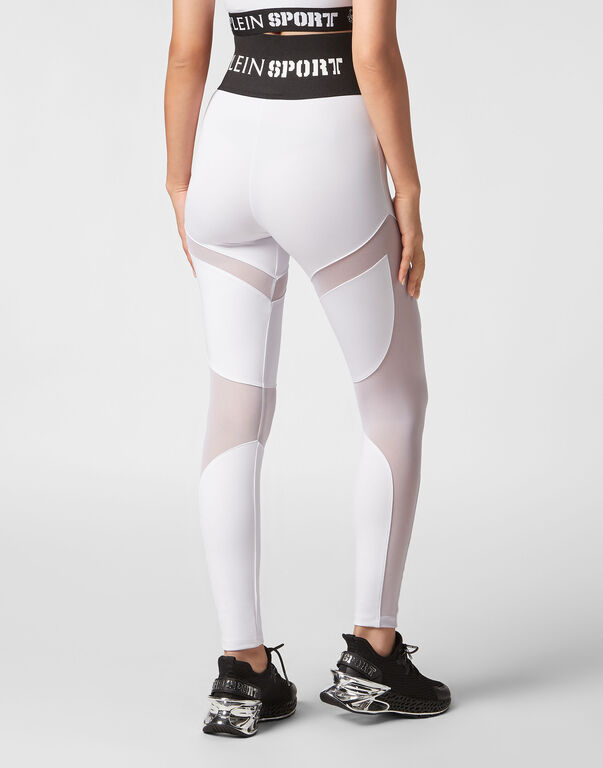 Plein Sport Jogging Leggings Multicut White
