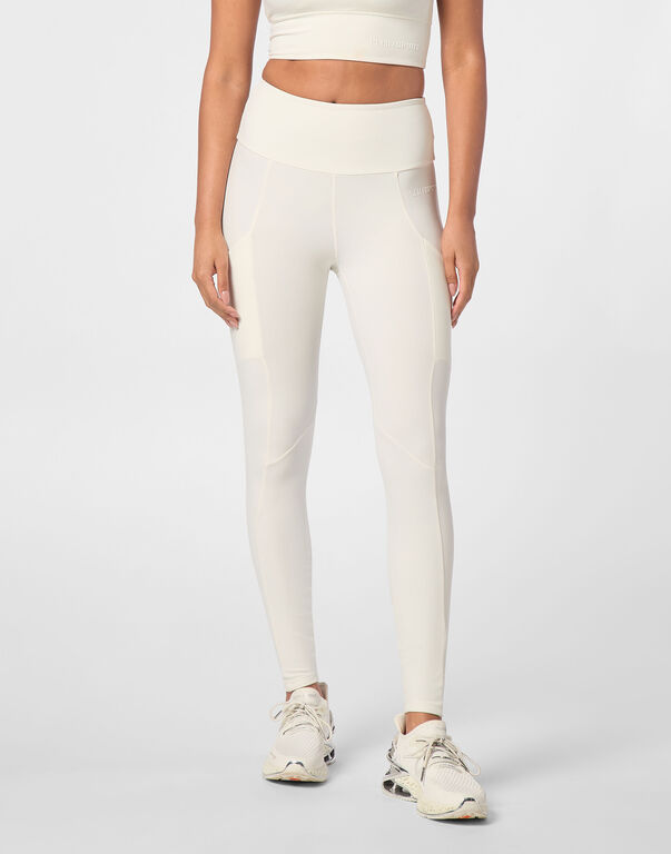 Plein Sport Jogging Leggings White