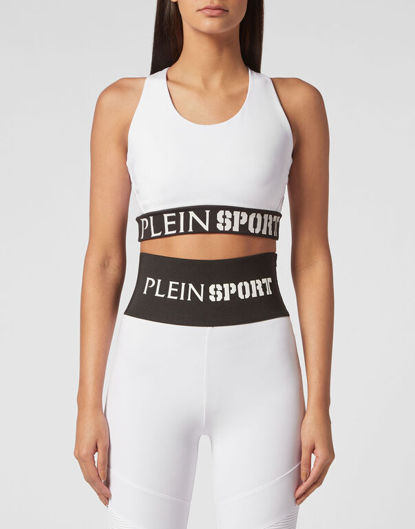 Plein Sport Jogging Leggings White