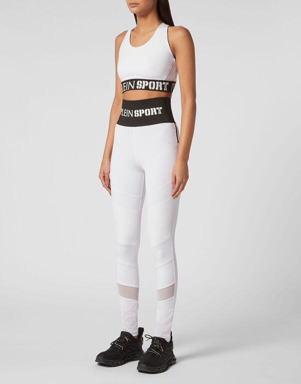 Plein Sport Jogging Leggings White