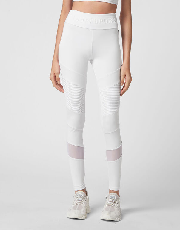 Plein Sport Jogging Leggings White