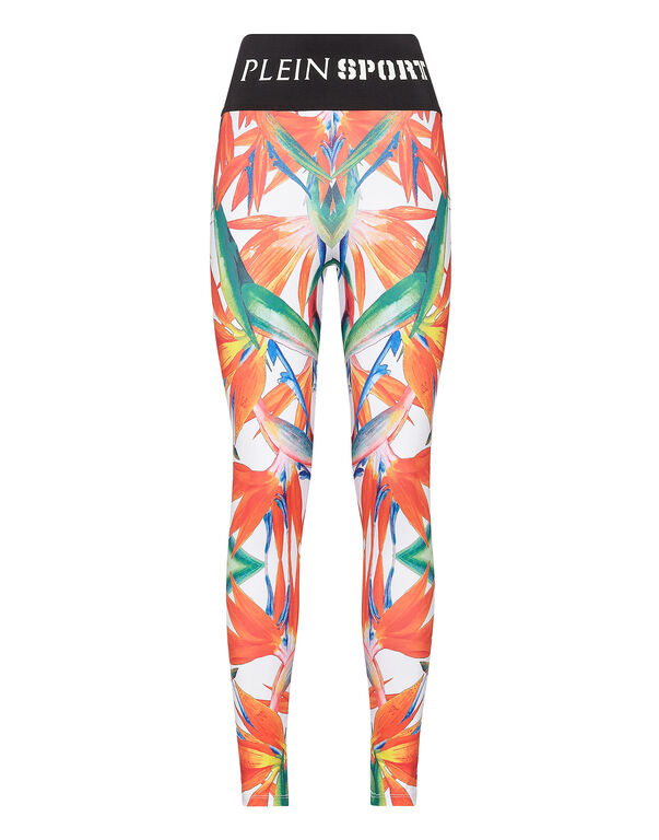 plein sport Jogging Leggings white / multicolored