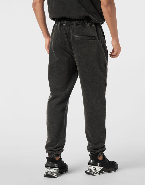 Plein Sport Jogging Pants Cold Dye Black