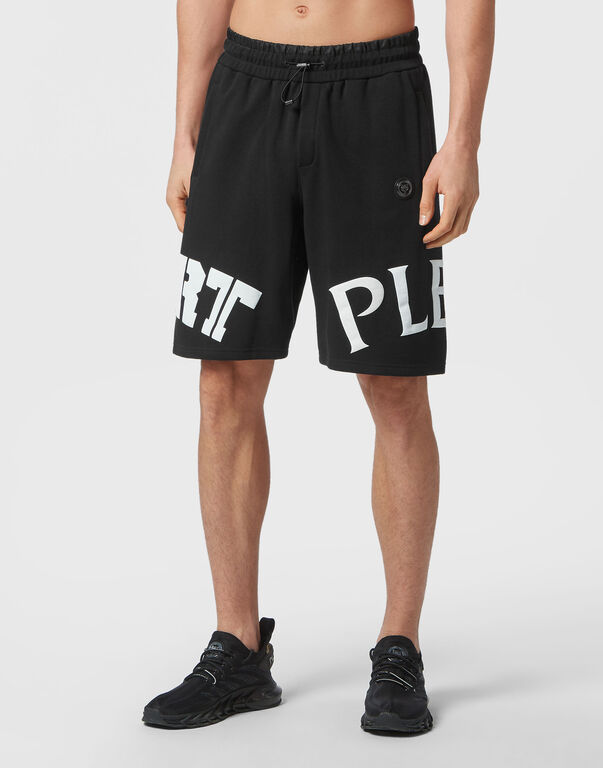 Plein Sport Jogging Shorts Black / White