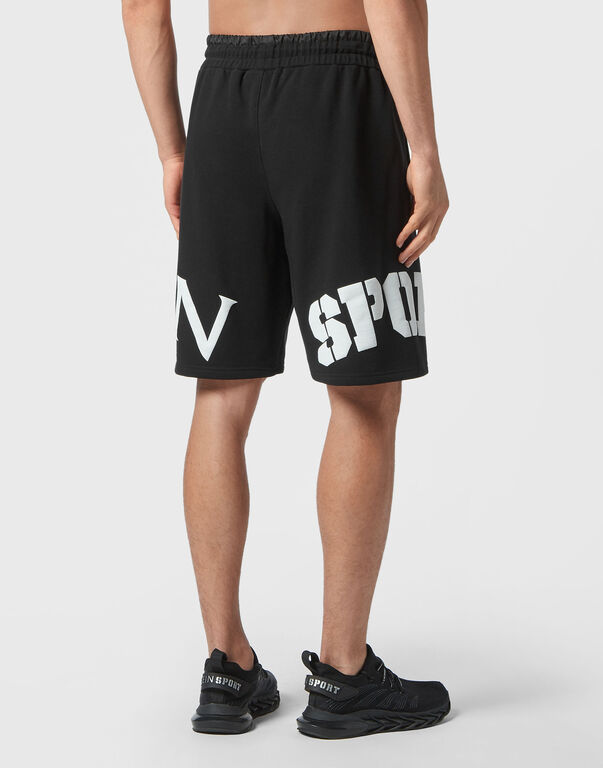 Plein Sport Jogging Shorts Black / White