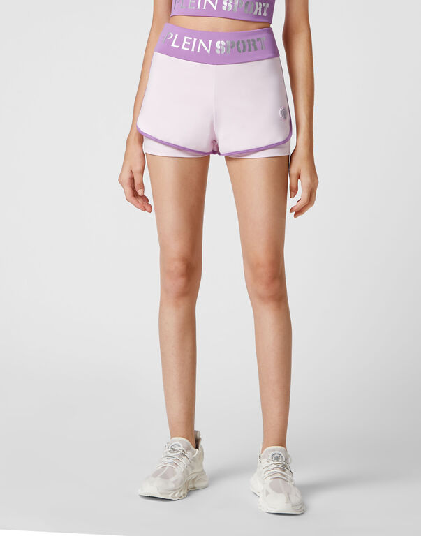 Plein Sport Jogging Shorts Lilac