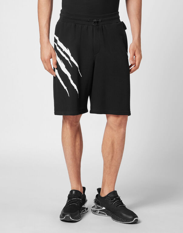 Plein Sport Jogging Shorts Scratch Black
