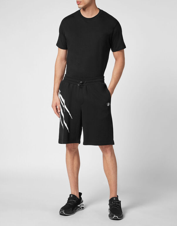 Plein Sport Jogging Shorts Scratch Black