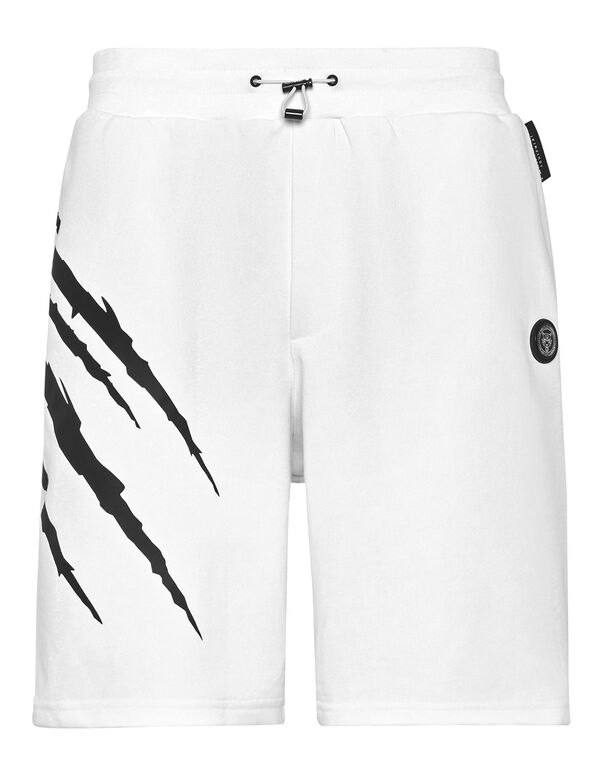plein sport Jogging Shorts Scratch white