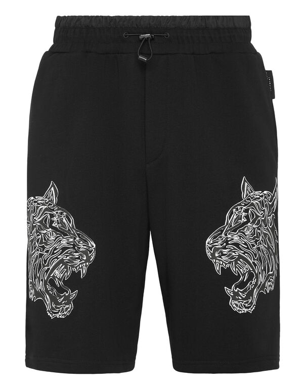 plein sport Jogging Shorts Tiger black / black