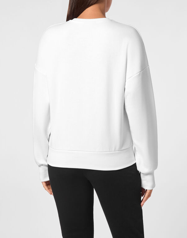 Plein Sport Jogging Sweatshirt LS White