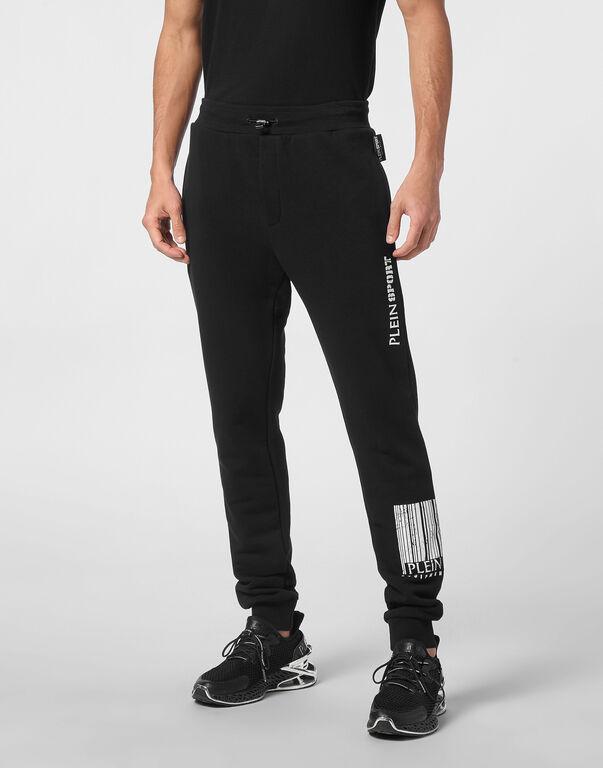 Plein Sport Jogging Trousers Barcode Black