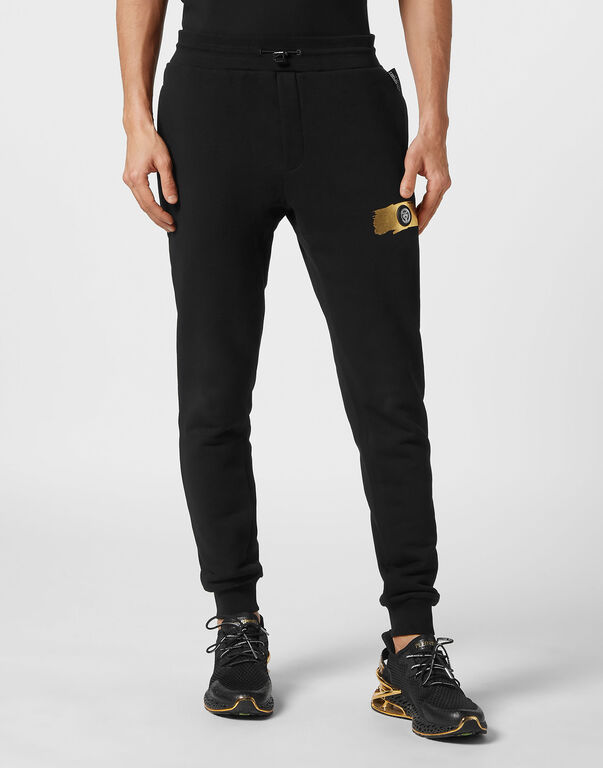 Plein Sport Jogging Trousers Black / Gold