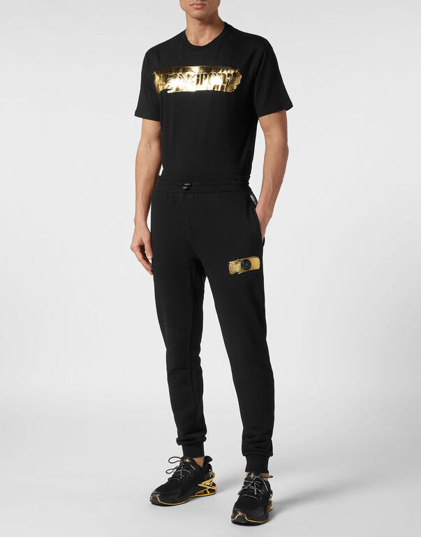 Plein Sport Jogging Trousers Black / Gold