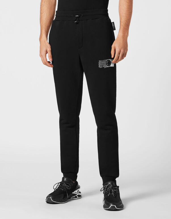 Plein Sport Jogging Trousers Black/silver