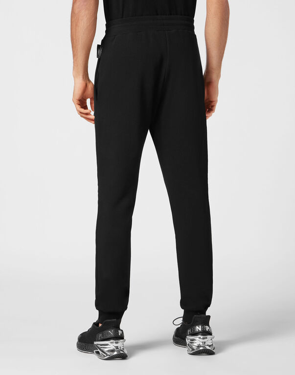 Plein Sport Jogging Trousers Black/silver