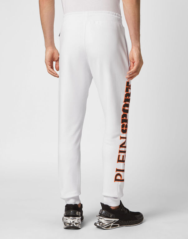 Plein Sport Jogging Trousers Scratch White