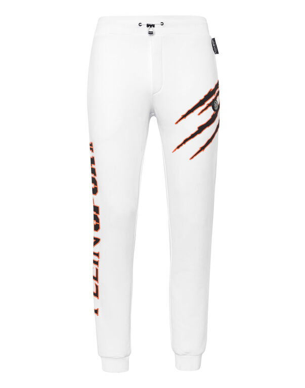 plein sport Jogging Trousers Scratch white