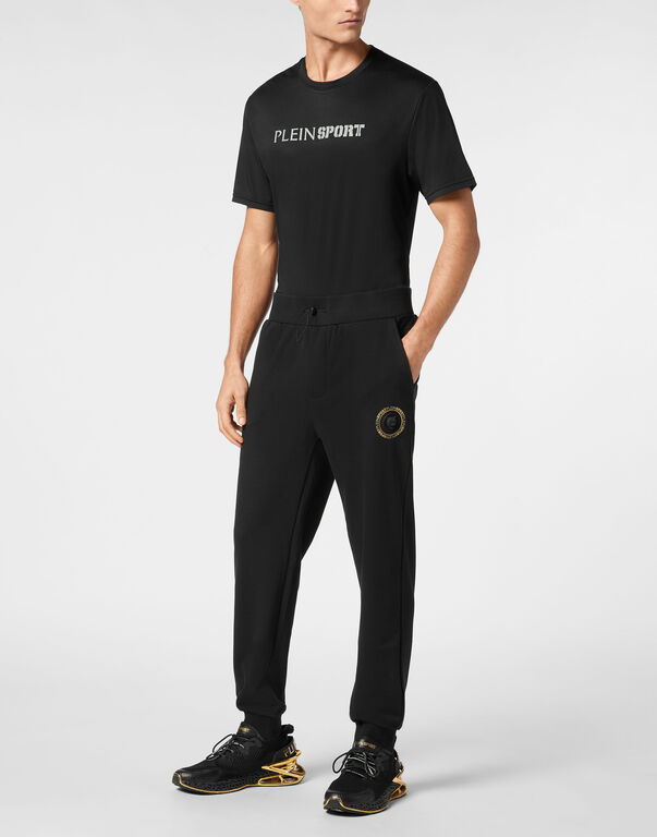 Plein Sport Jogging Trousers Tiger Black